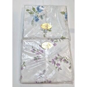 2 NOS Vintage Penneys Pencale Floral Flat Sheets 72x108